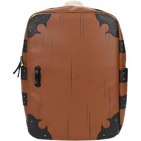 شنطة ظهر نيزوكو بوكس بتصميم ديمون سلاير مقاس 19 انش مع جيب خارجي للاب توب، بني، OSFA, بني in Kuwait