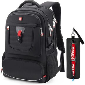 LOKASS 17 Inch Laptop Travel Backpack for Men,Waterproof,Heavy Duty, Anti-Theft Large Mens Backpacks and Perfect for Travel,Work, Business, College - Bookbag and Mochila de Viaje up to 17.3 in Kuwait