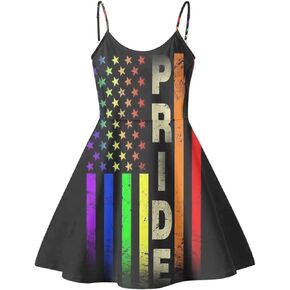 Coloranimal Women's Summer Sleeveless Casual Swing Dresses with Loose Fit Beach Sundress