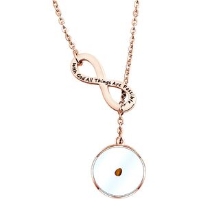 WUSUANED Mustard Seed Necklace With God All Things Are Possible Religious Faith Jewelry Christian Gifts For Women Girls