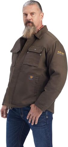ARIAT Men's Rebar Duracanvas Sherpa-Lined Coat in Saudi Arabia