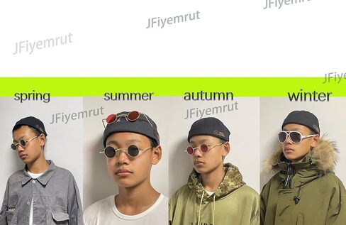 JFiyemrut Brimless Hats for Men and Women - Pack of 4 Stylish Sailor Fisherman Leon Rolled Cuff Retro Adjustable Skull Caps in Saudi Arabia