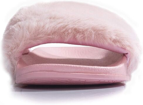 صنادل للفتيات من FITORY للأطفال الصغار، شرائح من الفرو الصناعي مع حزام خلفي مرن للأطفال in Kuwait