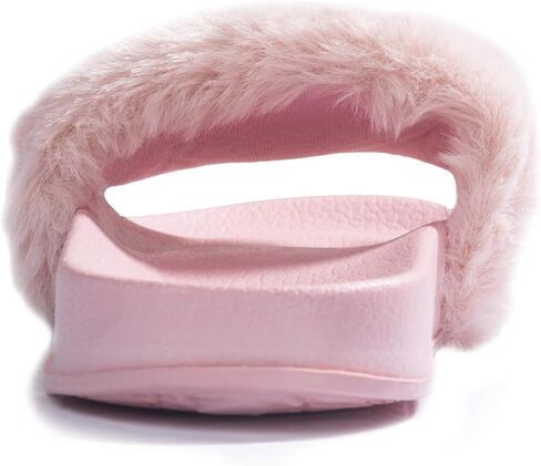 صنادل للفتيات من FITORY للأطفال الصغار، شرائح من الفرو الصناعي مع حزام خلفي مرن للأطفال in Kuwait