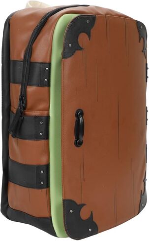 شنطة ظهر نيزوكو بوكس بتصميم ديمون سلاير مقاس 19 انش مع جيب خارجي للاب توب، بني، OSFA, بني in Kuwait