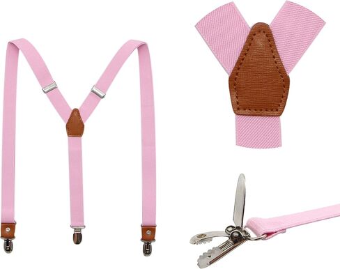 Suspenders And Pre-Tied Bowtie Set For Boys And Men By JAIFEI, Casual And Formal in Saudi Arabia