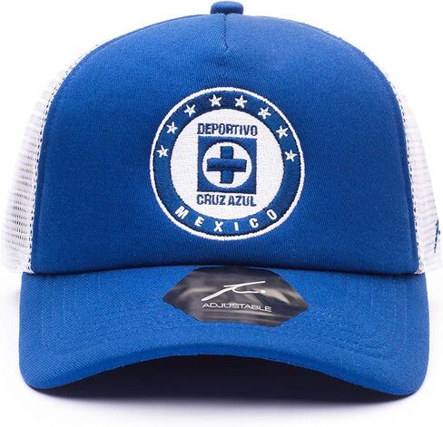 قبعة سائقي الشاحنات من Fi Collection Cruz Azul Fog باللون الأزرق الداكن/الأبيض in Kuwait