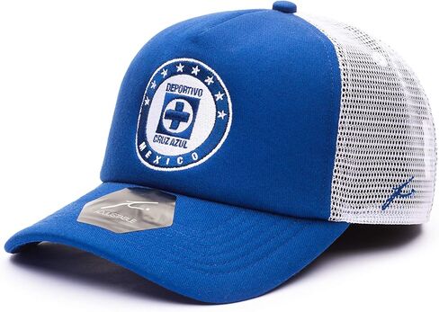 قبعة سائقي الشاحنات من Fi Collection Cruz Azul Fog باللون الأزرق الداكن/الأبيض in Kuwait
