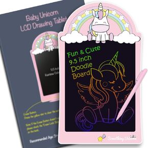 Something Unicorn - Unicorn Writing Tablet & Doodle Board for 3+ Year Old Girls.. Super Cute Unicorn Toy Gift for Learning and On-The-go Creativity. Unleash Your Child's Creativity (Baby Unicorn) in Kuwait