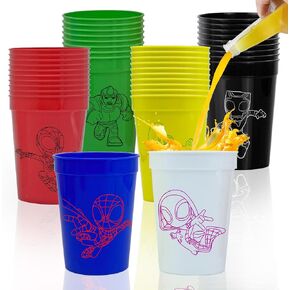 Hbavfihnbg 24 Pcs Spidey and His Amazing Friends Party Favors 12 OZ Spidey and His Amazing Friends Reusable Plastic Cups Spidey Party Supplies Drinking Cups for Spider Lovers Spidey Party Decorations in Kuwait