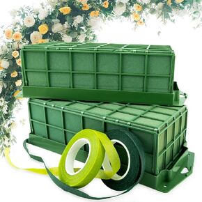 قطعتان من قفص إسفنجي زهري للزهور الوافدة، حامل زهور مع إسفنجة زهرية لترتيب الزهور الطازجة وديكورات عطلة الزفاف in Kuwait