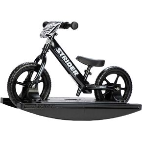 Strider 12" Pro Bike + Rocking Base - Helps Teach Baby How to Ride a Balance Bicycle - for Kids 6 Months to 4 Years - Easy Assembly & Adjustments in Saudi Arabia