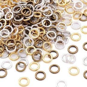 Craftdady 500Pcs Antique Bronze 18 Gauge Round Rings 7mm Soldered Closed Jump Rings O Rings for Jewelry Crafts Making