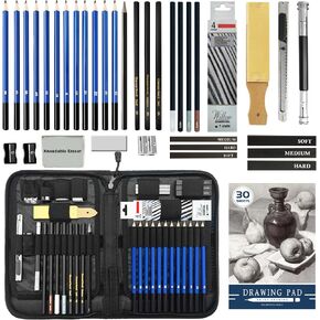 MYBRELAR Sketching and Drawing Kit, 41 PCS Professional Drawing Pencils for Sketching Kit with Sketchbook, Graphite and Charcoal Pencils, Art Drawing Set for Kids, Beginners, Teens and Adults in Saudi Arabia