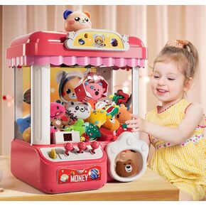 Lucky Doug Claw Machine for Kids Girls Boys with Light Music, Claw Machine Arcade Game Toys for Kids Girls 4-8, Claw Toys for 4 5 6 7 8 Years Old Girl