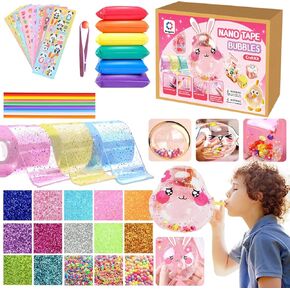 Berggers Nano Tape Bubble Kit with Step-by-Step Video Tutorials,Party Gifts DIY Kits for Kids,Boys,Girls,Adult in Kuwait