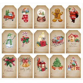 W1cwey 150pcs عيد الميلاد المائية خمر هدية علامة ملصق، 15 تصميم لطيف عيد الميلاد موضوع ذاتية اللصق تسمية هدية مجموعة سانتا كلوز الزنجبيل ثلج عيد الميلاد عنصر هدية تسمية ملصق ديكور الحاضر in Kuwait