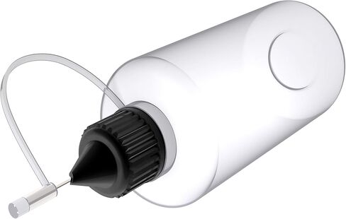 6 قطع من زجاجات صمغ برأس 2 اونصة مع قمعين صغيرين للصمغ والسوائل وحبر الكحول وطلاء الاكريليك وغطاء متعدد الالوان in Kuwait