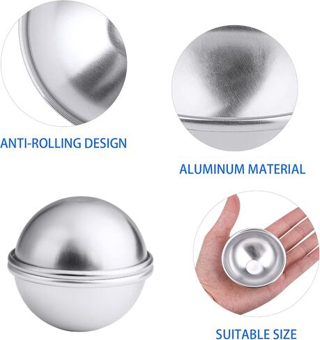Bath Bomb Molds Kit, 10 Set 20PCS 2.56 Inch Mold Set for DIY Making in Kuwait