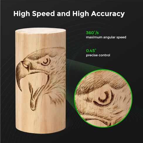 xTool RA2 Pro for M1، دوارة ليزر 4 في 1 مع ناهضات، وحدة نقش أسطوانة دوارة بالليزر للنقش بالليزر، دوار تشاك الفك، أسطوانة دوارة على المحور Y لنقش الأشياء الأسطوانية in Kuwait