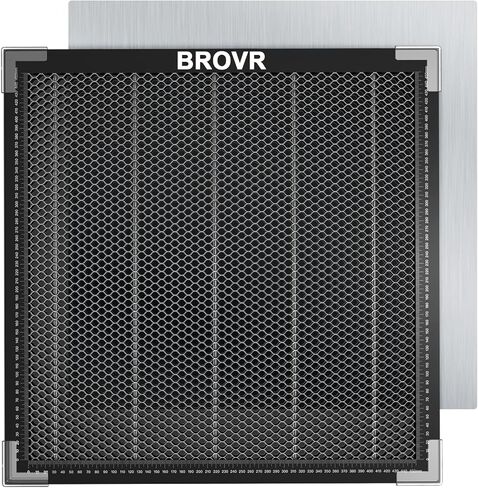 BROVR Honeycomb Laser Bed 500mm x 500mm, Laser Bed for Laser Engraver and CO2 Laser Cutter, Honeycomb Working Panel with Aluminum Plate for Fast Heat Dissipation,Smooth Edge Cut in Kuwait