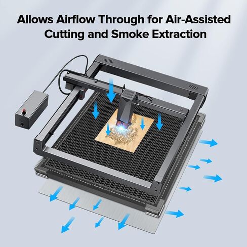 BROVR Honeycomb Laser Bed 500mm x 500mm, Laser Bed for Laser Engraver and CO2 Laser Cutter, Honeycomb Working Panel with Aluminum Plate for Fast Heat Dissipation,Smooth Edge Cut in Kuwait