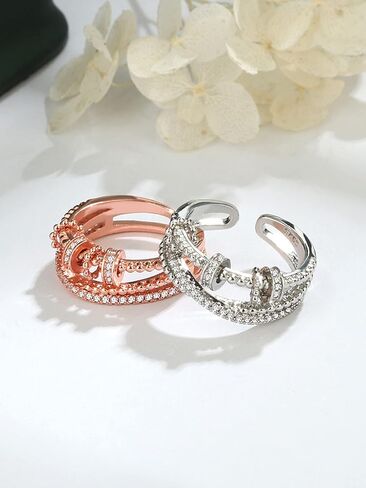 Your Always Charm To My Daughter Ring Highs and Lows Rings for Women Double Wave Rings Inspirational Rings for Daughter from Mom in Saudi Arabia