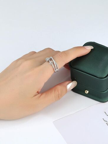 Your Always Charm To My Daughter Ring Highs and Lows Rings for Women Double Wave Rings Inspirational Rings for Daughter from Mom in Saudi Arabia