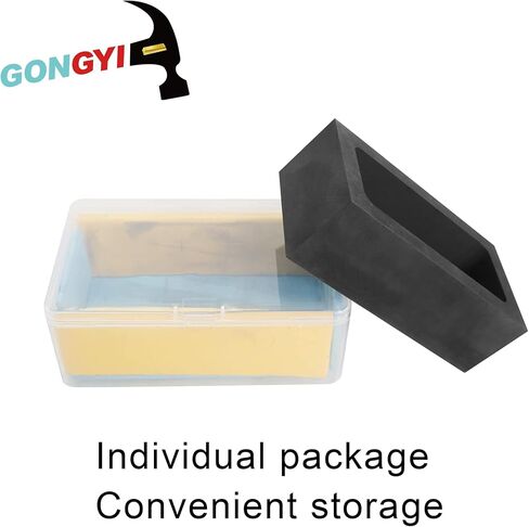 GONGYI (#2-1KG-55ML) High Purity Graphite Ingot Mold Gold-Silver-Aluminum-Copper-Brass-Zinc-Lead Alloy Metal Casting Mould in Kuwait