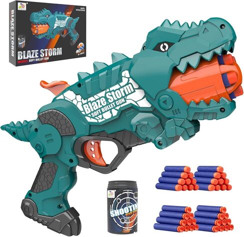 Zecong Girls Toy Gun for Nerf Guns Bullet، مسدس لعبة مسدس صغير مع 20 قطعة من السهام الرغوية الناعمة، 5 سهام في برميل دوار وبراغي عمل، لعبة إطلاق نار للداخل والخارج (وردي) in Kuwait