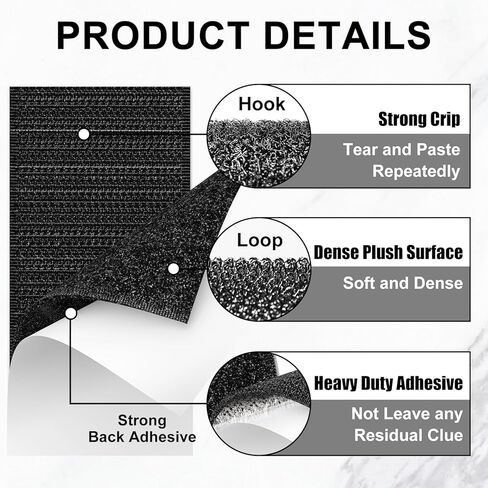 24 حزمة من شريط الخطاف والحلقة - شريط مزدوج الجوانب 1 × 4 بوصة، شريط قوي شديد التحمل، شرائط لاصقة على الحائط مع شريط تثبيت قوي للمكتب المنزلي والمدرسة in Kuwait