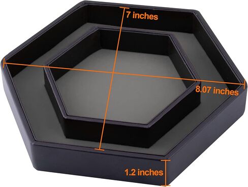 SIQUK Dice Tray with Lid Hexagon Dice Rolling Tray Dice Holder for Dice Games Like RPG, DND and Other Table Games, Purple in Kuwait