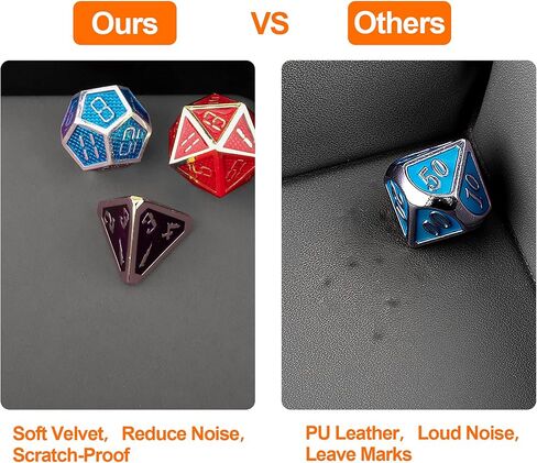 SIQUK Dice Tray with Lid Hexagon Dice Rolling Tray Dice Holder for Dice Games Like RPG, DND and Other Table Games, Purple in Kuwait