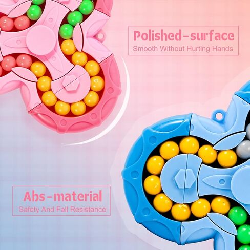 VirtueStar Magic Cube Bean Puzzle، تدوير ولغز، ألعاب تململ لتخفيف التوتر والقلق، ألعاب السفر لإثارة الدماغ للأطفال والمراهقين والبالغين، ألعاب حسية للمصابين باضطراب فرط الحركة ونقص الانتباه، عيد الميلاد البوب ​​(برتقالي) in Saudi Arabia