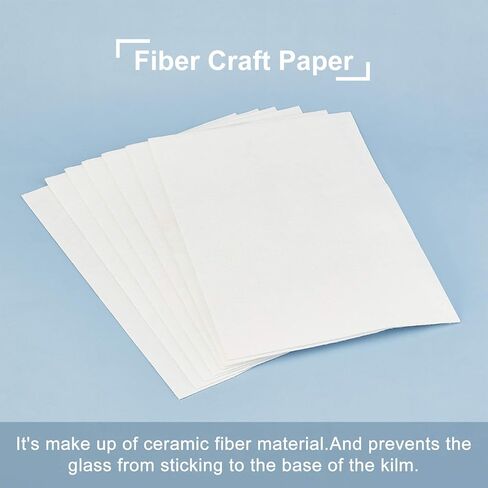 BENECREAT 10 قطعة 11.6x8.2 "ألياف السيراميك مستطيل ورقة بيضاء فرن الميكروويف أوراق DIY بها بنفسك الصمامات الزجاج المجوهرات in Kuwait