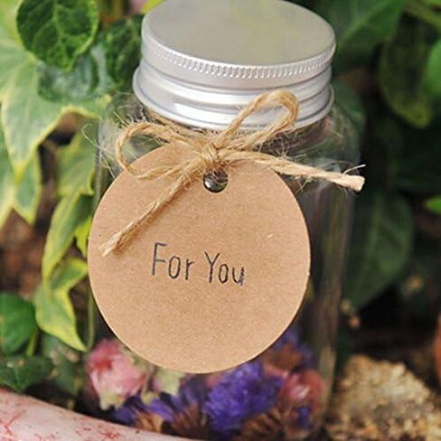 G2PLUS 100PCS Round Gift Tags with String, 2.2 Inch Blank White Paper Tag in Kuwait