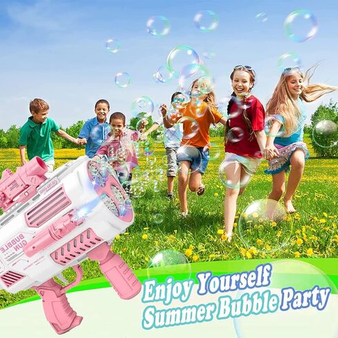 Automatic Gatling Bubble Gun,That Produces Thousands of Bubbles per Minute, Suitable for Children and Adults and Perfect for Indoor and Outdoor Birthday Parties for Girl Boy in Kuwait