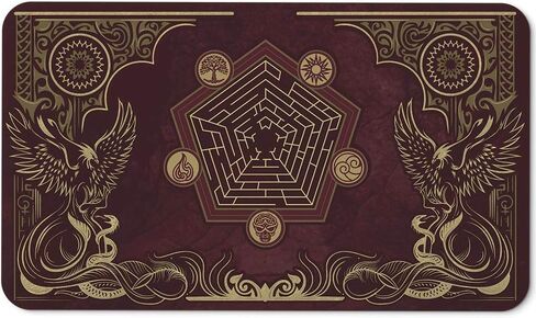 Flamewake Phoenix - MTG Playmat - Compatible with Magic The Gathering Playmat - Play MTG, YuGiOh, TCG - Original Play Mat Art Designs & Accessories in Saudi Arabia