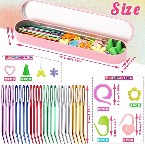 12 Pcs Yarn Darning Tapestry Needles, 6 Colors Large Eye Blunt Yarn Needle in Kuwait