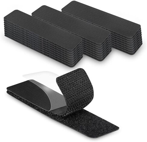 شرائط لاصقة وخطافية من Lekou، 24 مجموعة - شريط لاصق وحلقة 1 × 4 بوصة، شرائط لاصقة شديدة التحمل، شريط تثبيت لاصق خلفي قوي للمكتب المنزلي in Kuwait