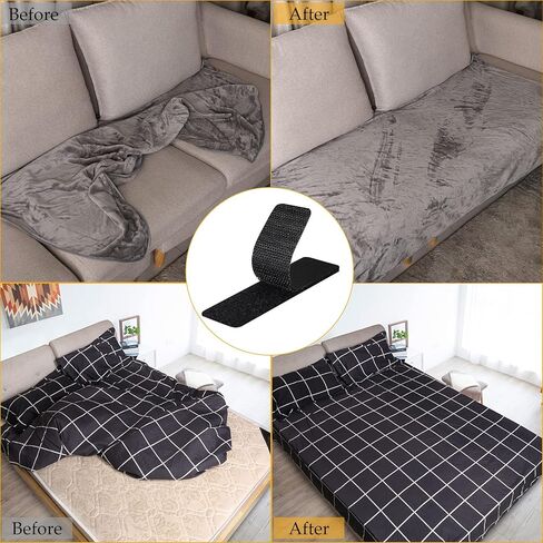 شرائط لاصقة وخطافية من Lekou، 24 مجموعة - شريط لاصق وحلقة 1 × 4 بوصة، شرائط لاصقة شديدة التحمل، شريط تثبيت لاصق خلفي قوي للمكتب المنزلي in Kuwait