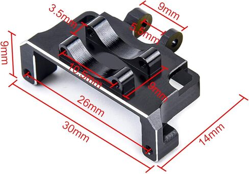 سكوكتيك مقعد تثبيت مؤازر سباق ساخن من الالومنيوم بمقياس 1:24 لسيارة اكسيال SCX10 1/24 محوري SCX24 90081 قطع غيار مطورة in Kuwait