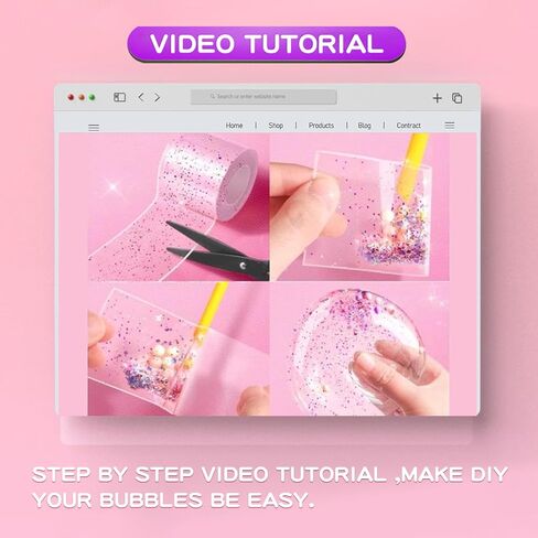 Berggers Nano Tape Bubble Kit with Step-by-Step Video Tutorials,Party Gifts DIY Kits for Kids,Boys,Girls,Adult in Kuwait