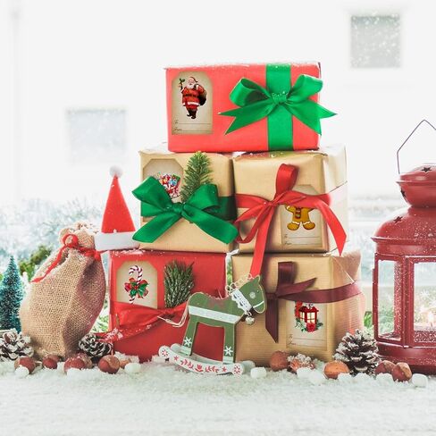 W1cwey 150pcs عيد الميلاد المائية خمر هدية علامة ملصق، 15 تصميم لطيف عيد الميلاد موضوع ذاتية اللصق تسمية هدية مجموعة سانتا كلوز الزنجبيل ثلج عيد الميلاد عنصر هدية تسمية ملصق ديكور الحاضر in Kuwait