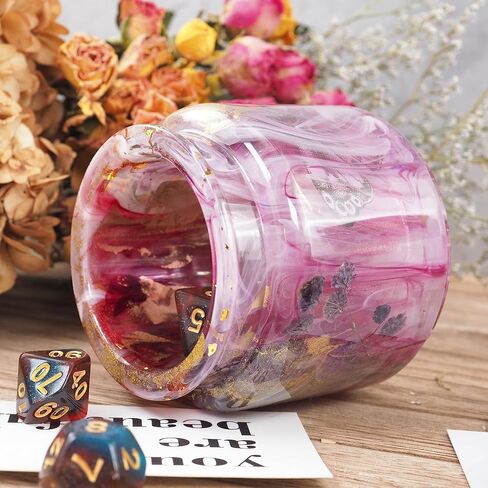 بيسسيركل 2 مجموعة قوالب جرة الراتنج، قوالب سيليكون جرة للراتنج مع غطاء، قوالب صب راتنجات الايبوكسي لزجاجة تخزين DIY، حاوية الحلوى، حامل الشموع، ديكور المنزل حرفة صب راتنجات الايبوكسي in Kuwait