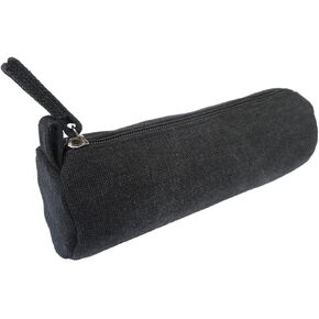 Heavy Canvas Stationery Portable Compact Simple Zipper Pencil Case and Durable Small Medicine Bag 1 Pack Khaki in Saudi Arabia