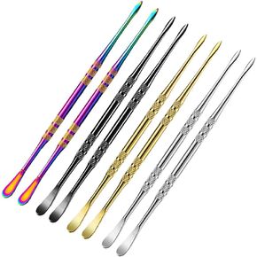 8 قطع أداة نحت الشمع، VEINARDYL 4.8 بوصة من الفولاذ المقاوم للصدأ ملعقة النحت أداة كشط الشمع مجموعة أدوات نحت الطين in Kuwait