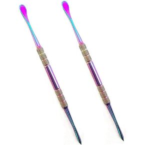 Feisuo 2 Pack 4.75 inches Rainbow Wax Scrape Carving Tool Stainless Steel - Major Key to Success in Saudi Arabia