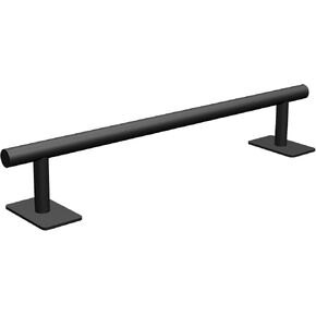 WIPHANY Professional Fingerboard Flat Rail Premium الصلبة الصلب البناء سطح الأصابع منحدر لوحة الأصابع إضافة رائعة لحدائق الأصابع مسحوق أسود مطلي بلمسة نهائية من الفوم غير القابل للانزلاق (دائري)