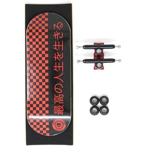 سكال فينغربوردز لوح تزلج صغير احترافي احترافي باصدار ياباني احمر 34 ملم من 5 طبقات مع عجلات تحمل سي ان سي in Kuwait